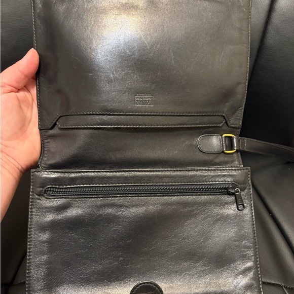 Loewe Black Leather Clutch/wristlet Bag Vintage - Picture 3 of 9